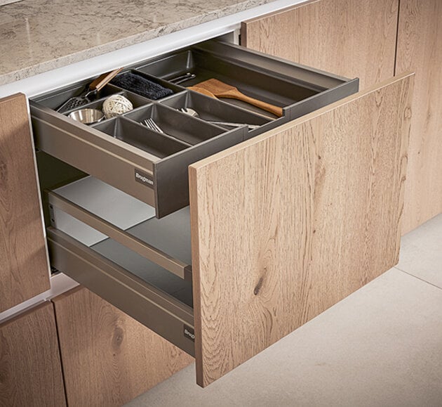Keukenkast - Happy Home - Multi-functioneel - Natuurlijke uitstraling - Wit